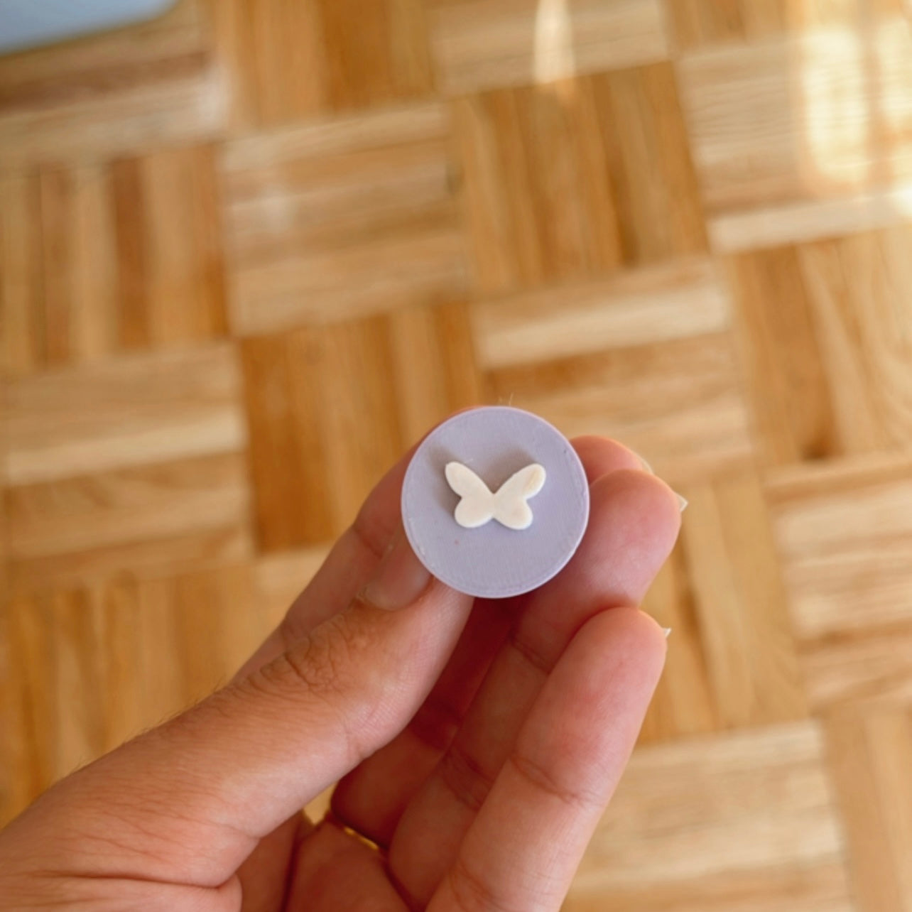 Mica powder clay stamps