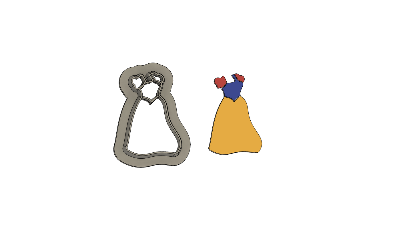 snow white dress cutter princess dress cutter