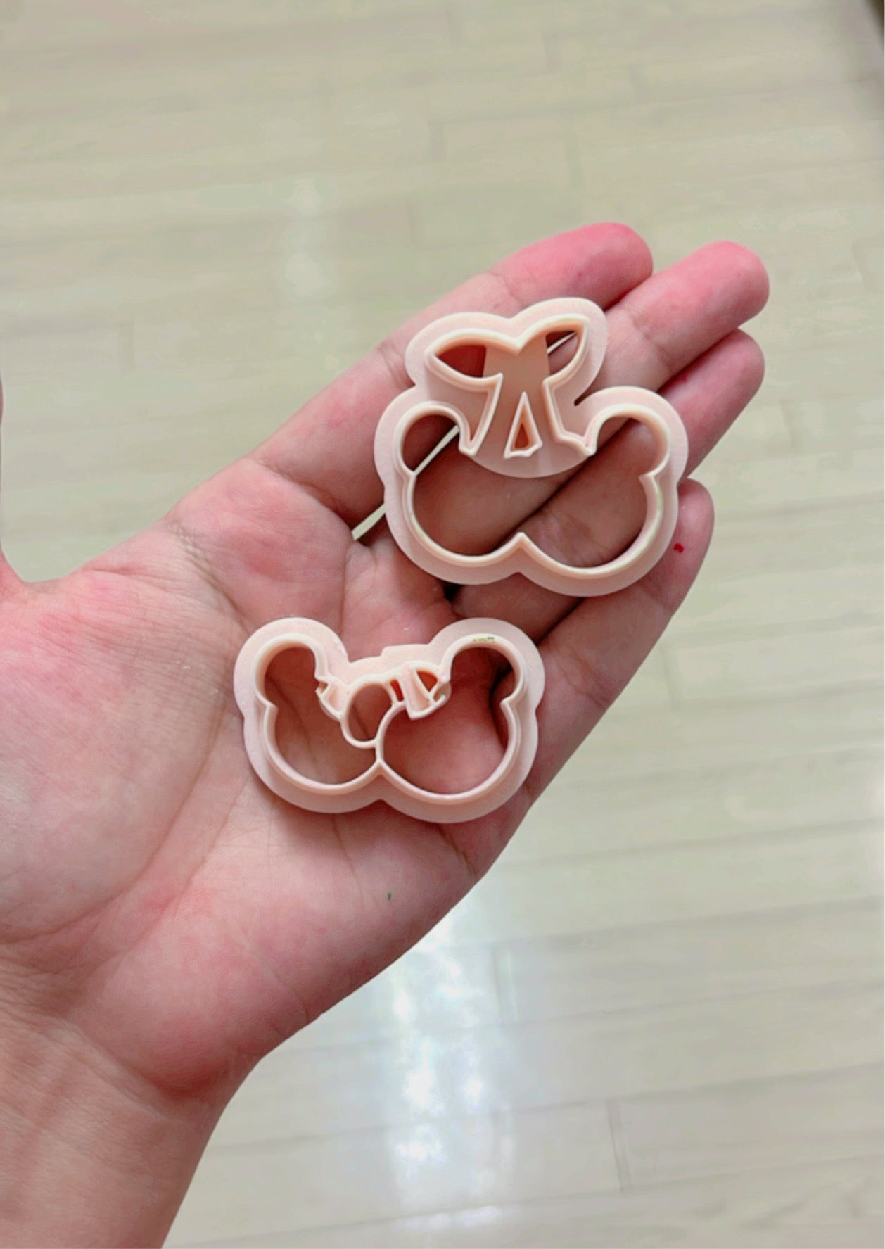 Micky inspired cherries cutter 2 set cutter