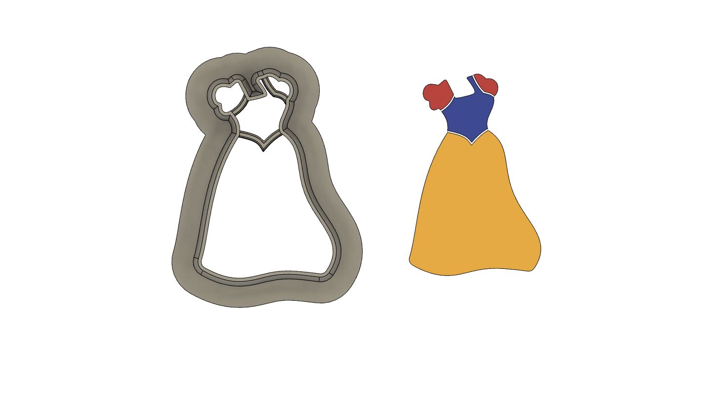 snow white dress cutter princess dress cutter