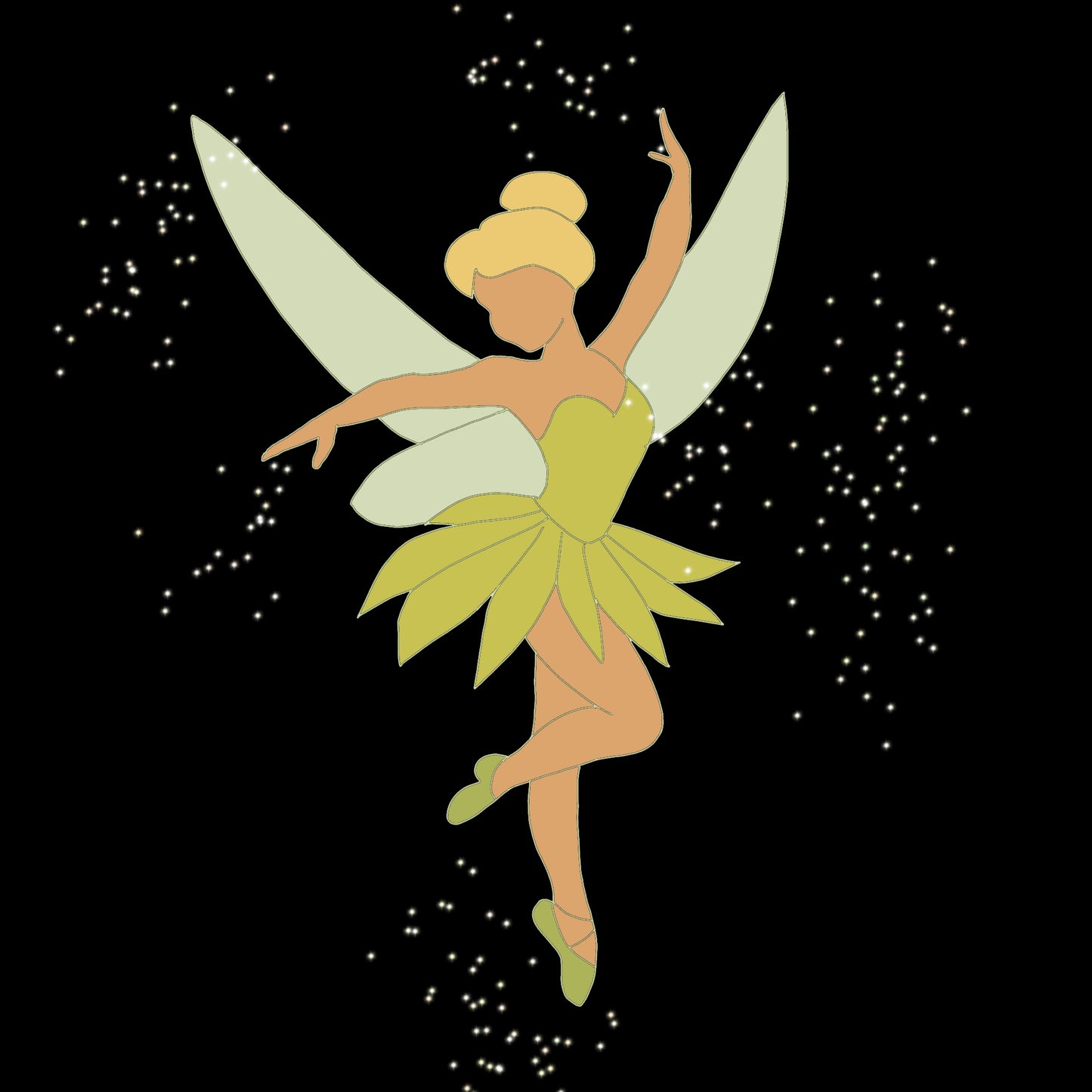 Neverland fairy ballerina cutter , set of 2 cutters