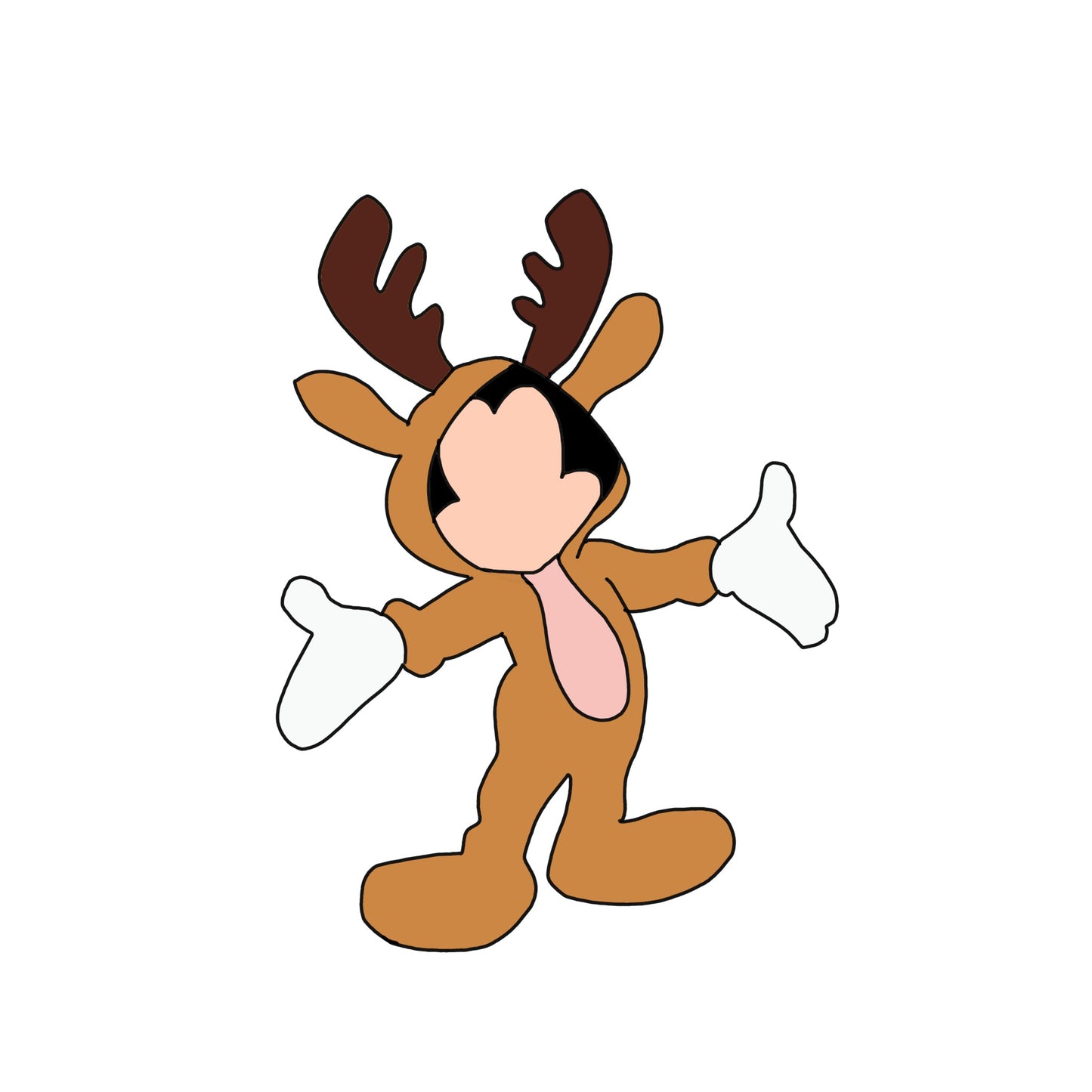 Micky reindeer costume cutter