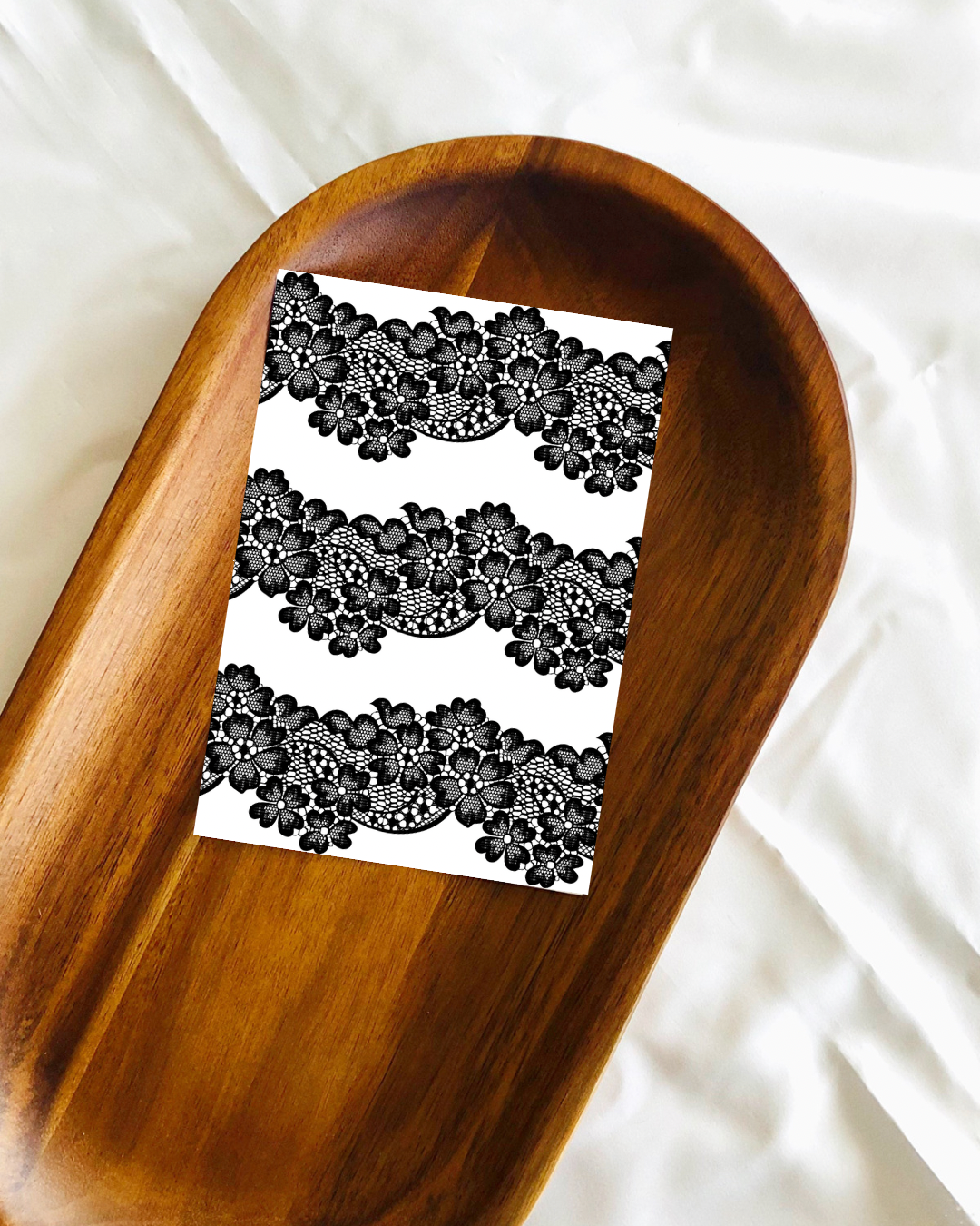 Black lace transfer sheet #2024b