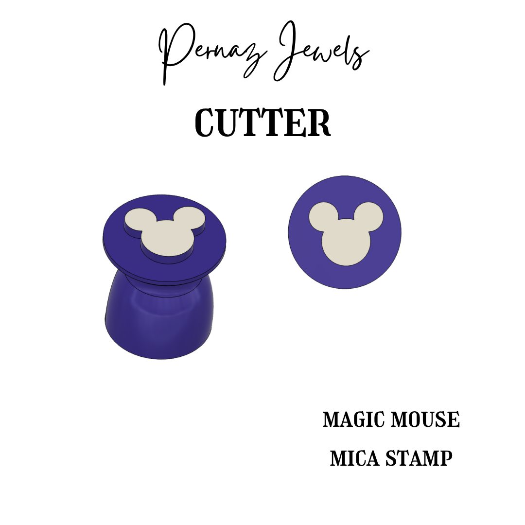Mica powder clay stamps