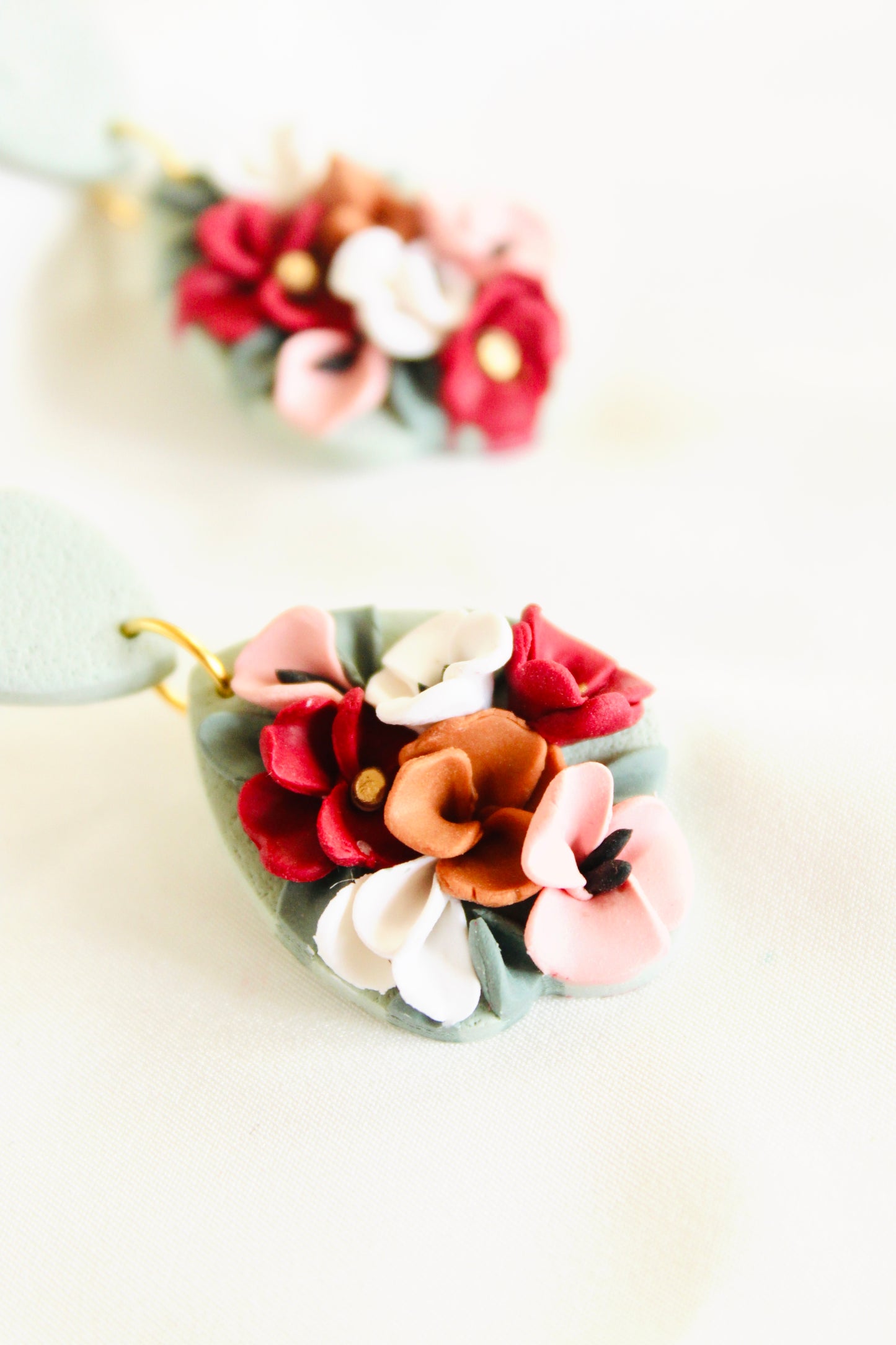 Zuni floral earrings