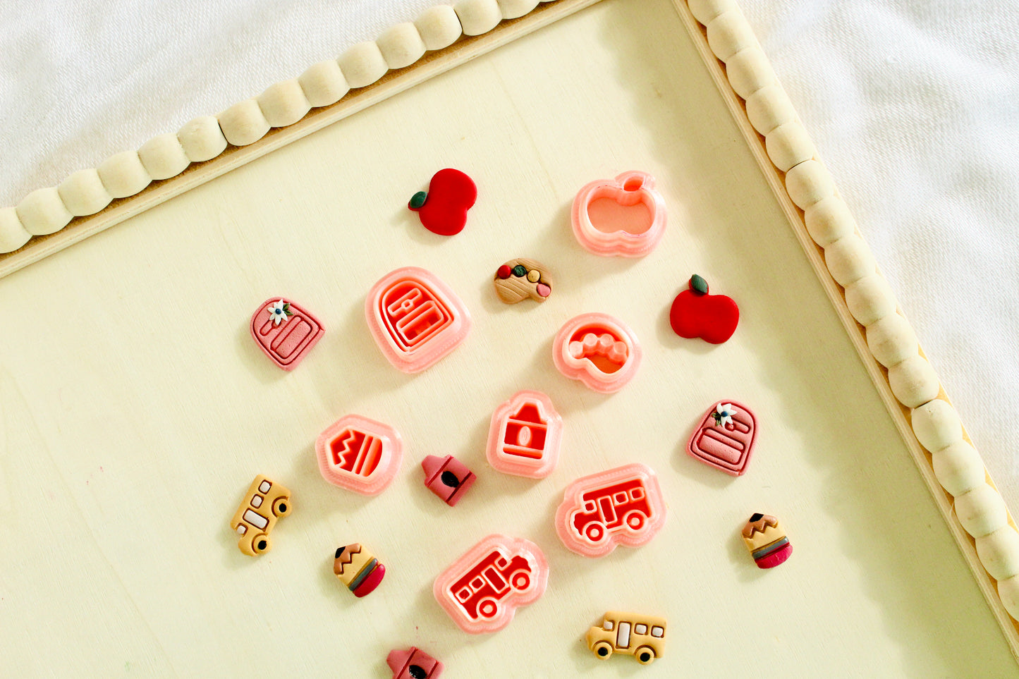 Back to school cutter | teacher appreciation studs cutters | apple cutter | bus cutter | pencil cutter | backpack cutter