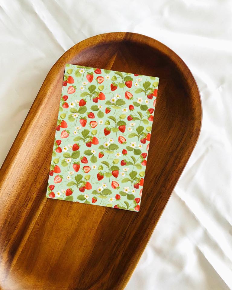 Strawberry garden transfer sheets