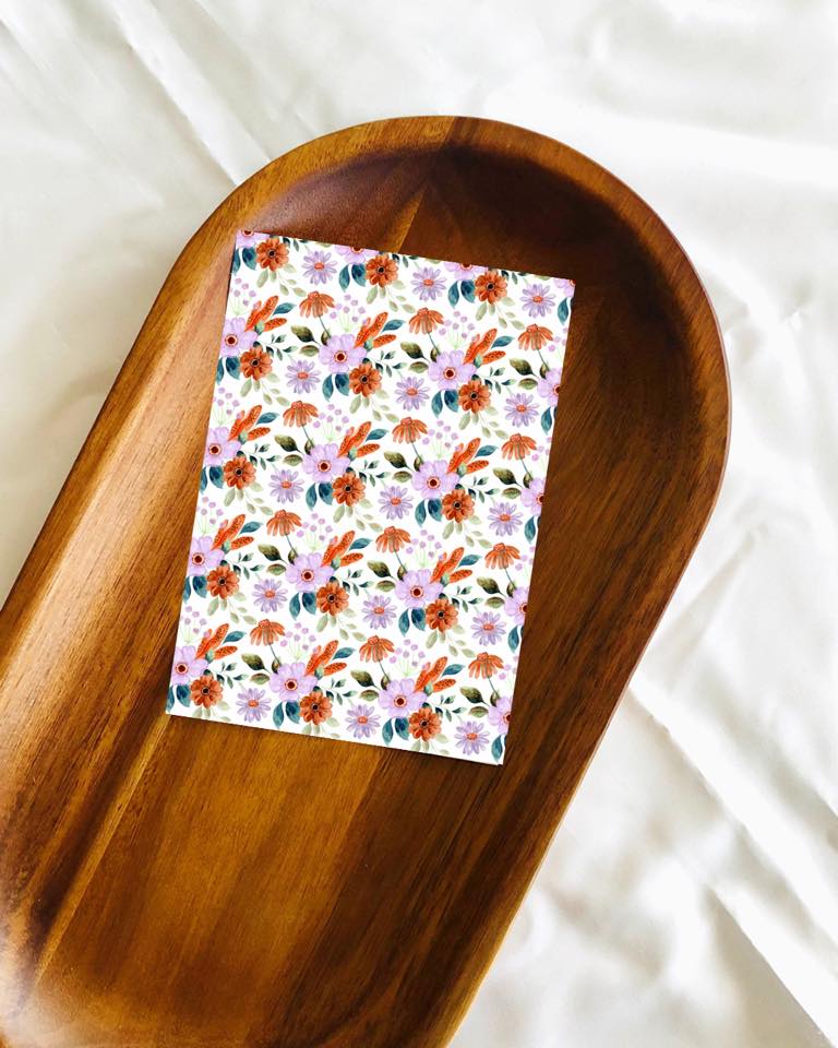 wild orange flower transfer sheets
