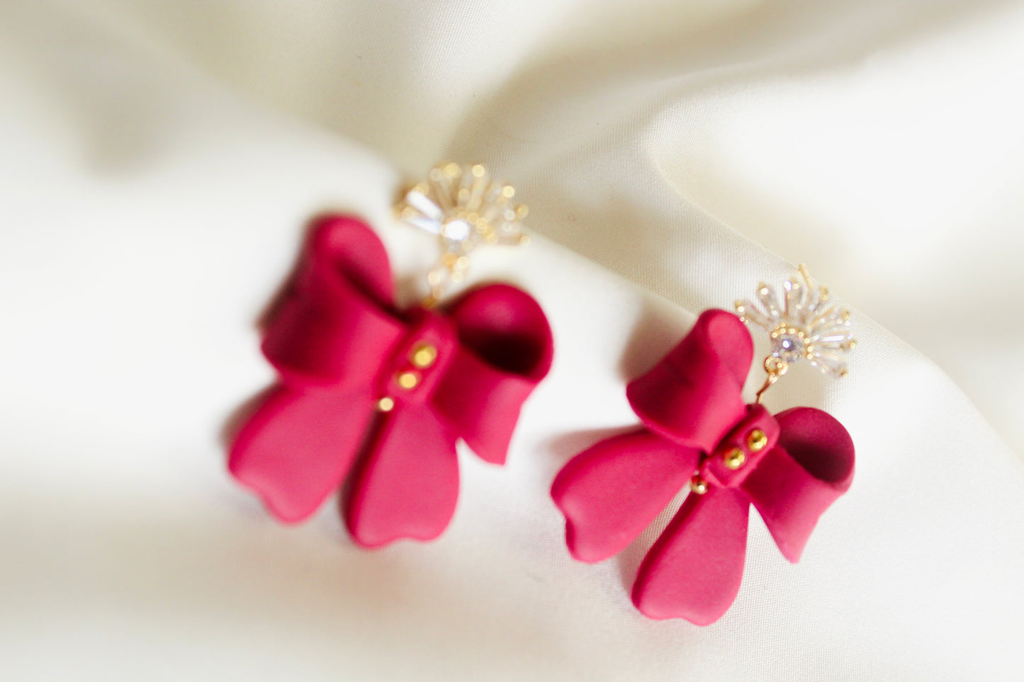 Elena bow earrings