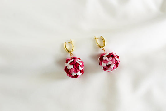 Candy corn ball earrings | valentine candy earrings