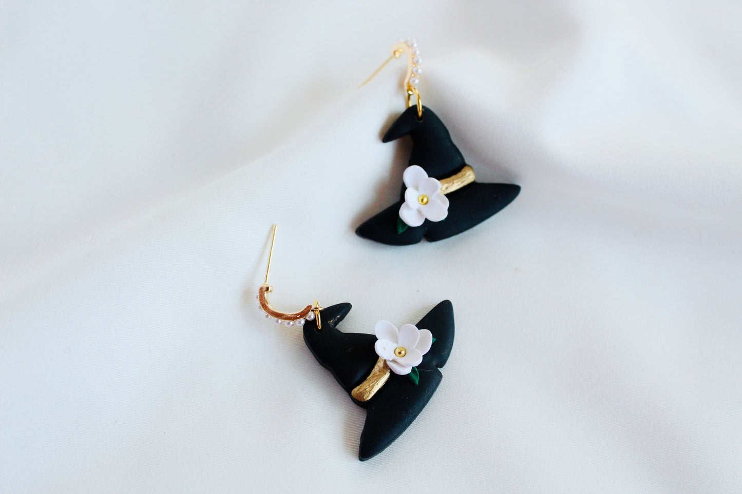 Floral witch earrings