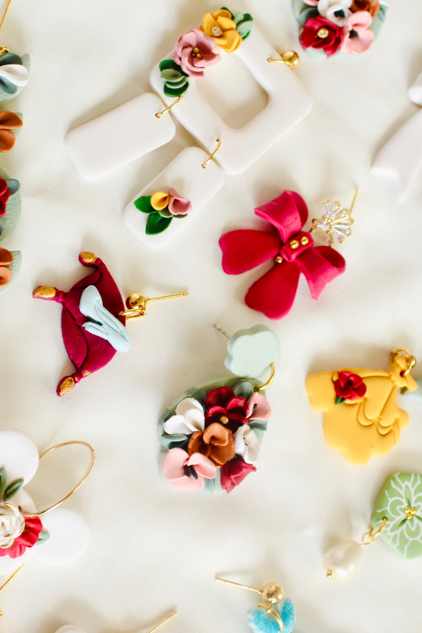 Zuni floral earrings