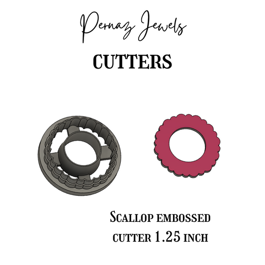 Scallop embossed cutter