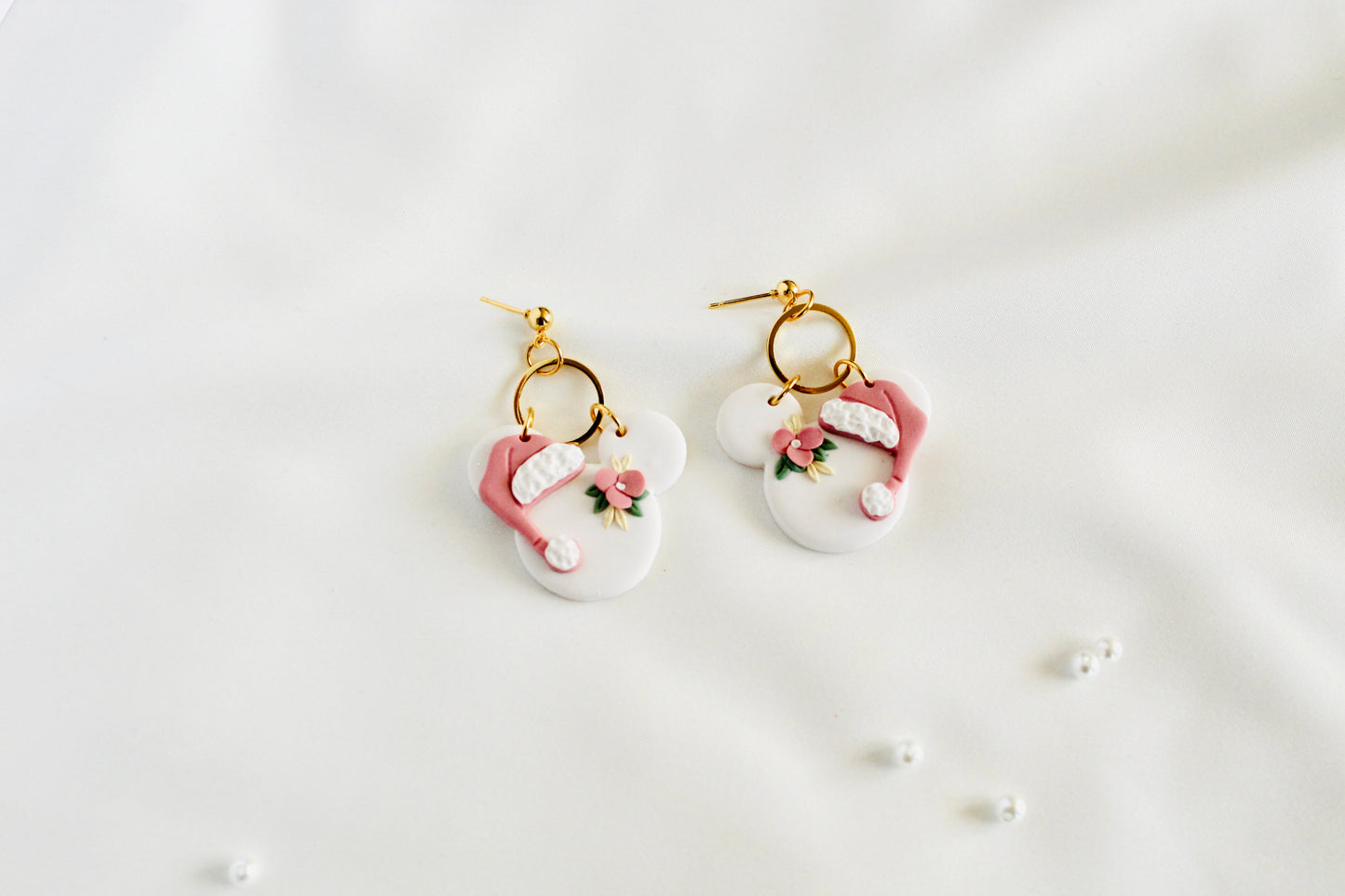 SANTA MOUSE EARRINGS