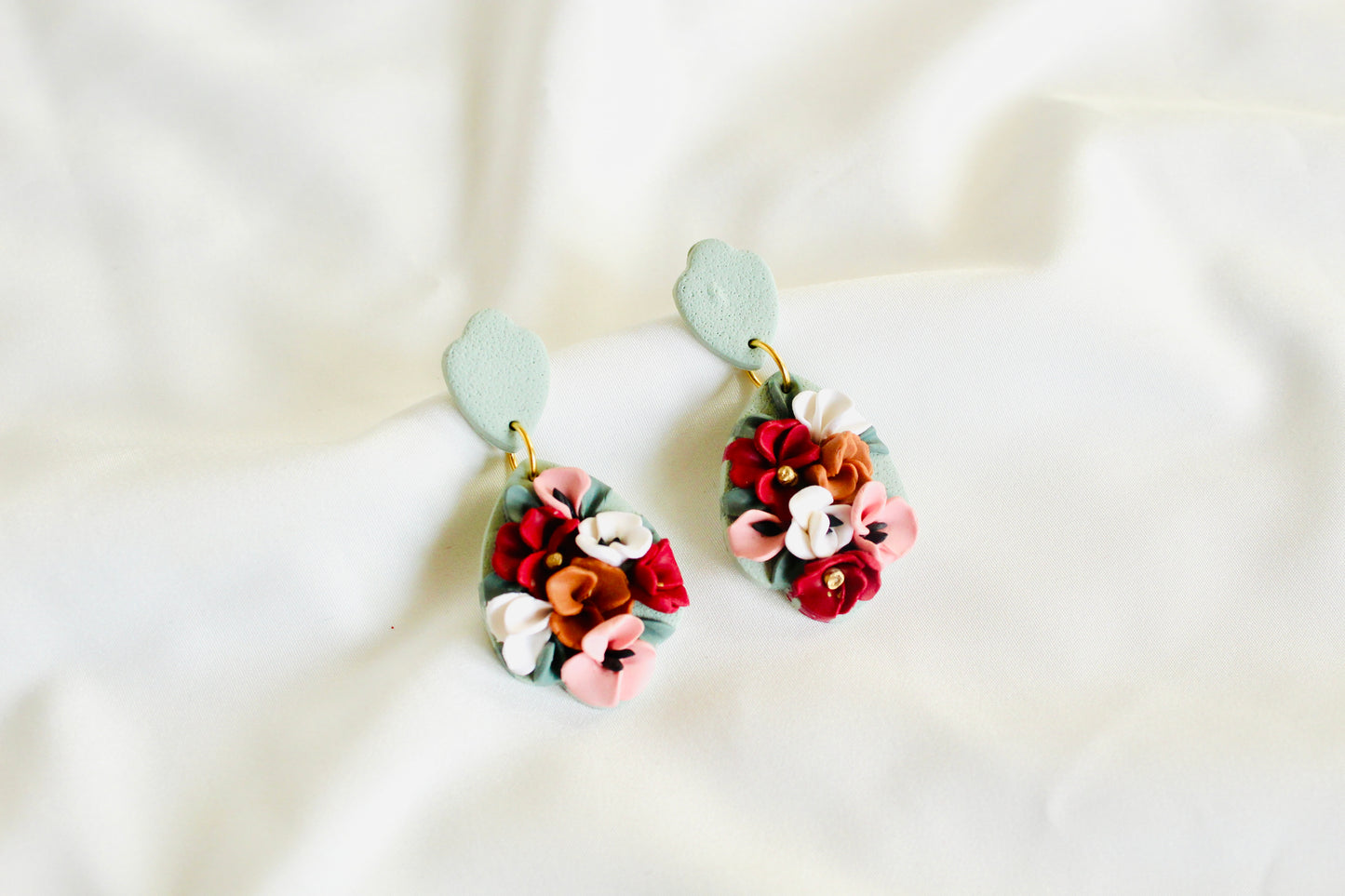 Zuni floral earrings
