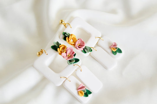 Sila floral dangle earrings