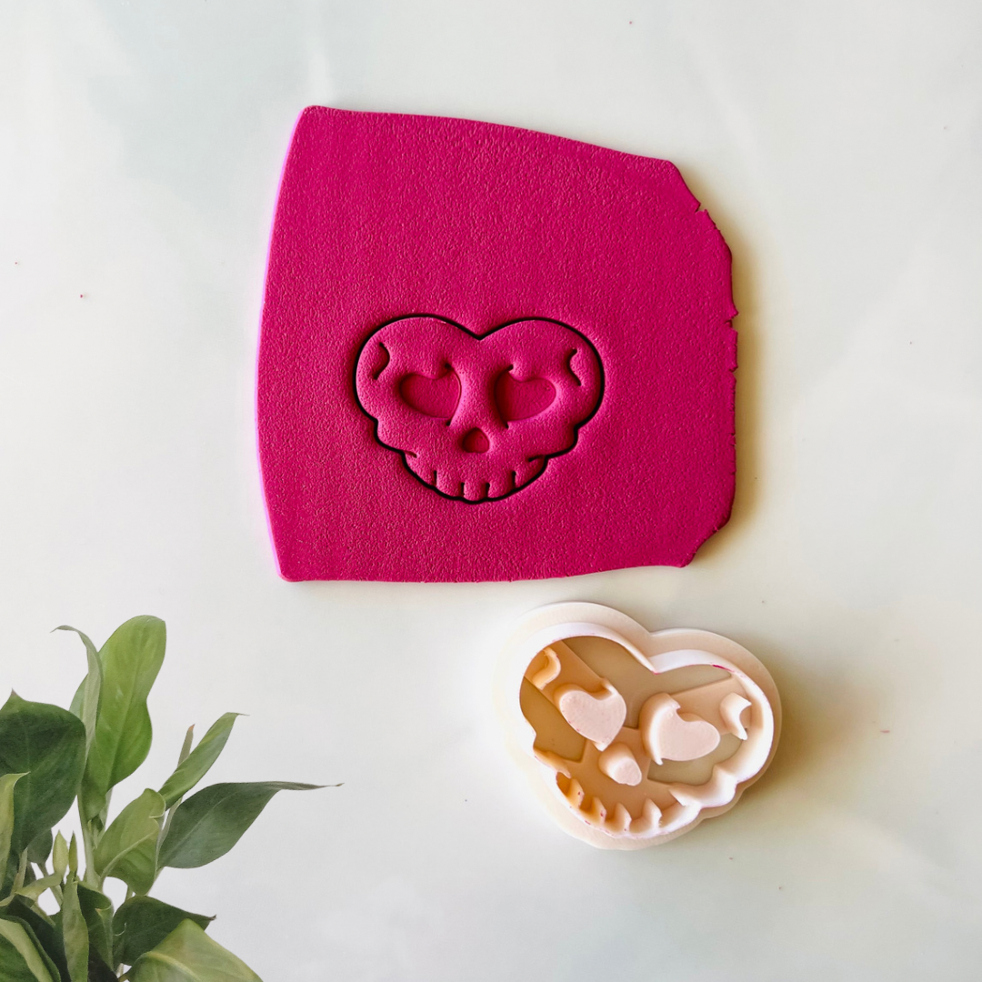 Heart skull cutter | valentine skull cutter | Valentine’s Day cutter