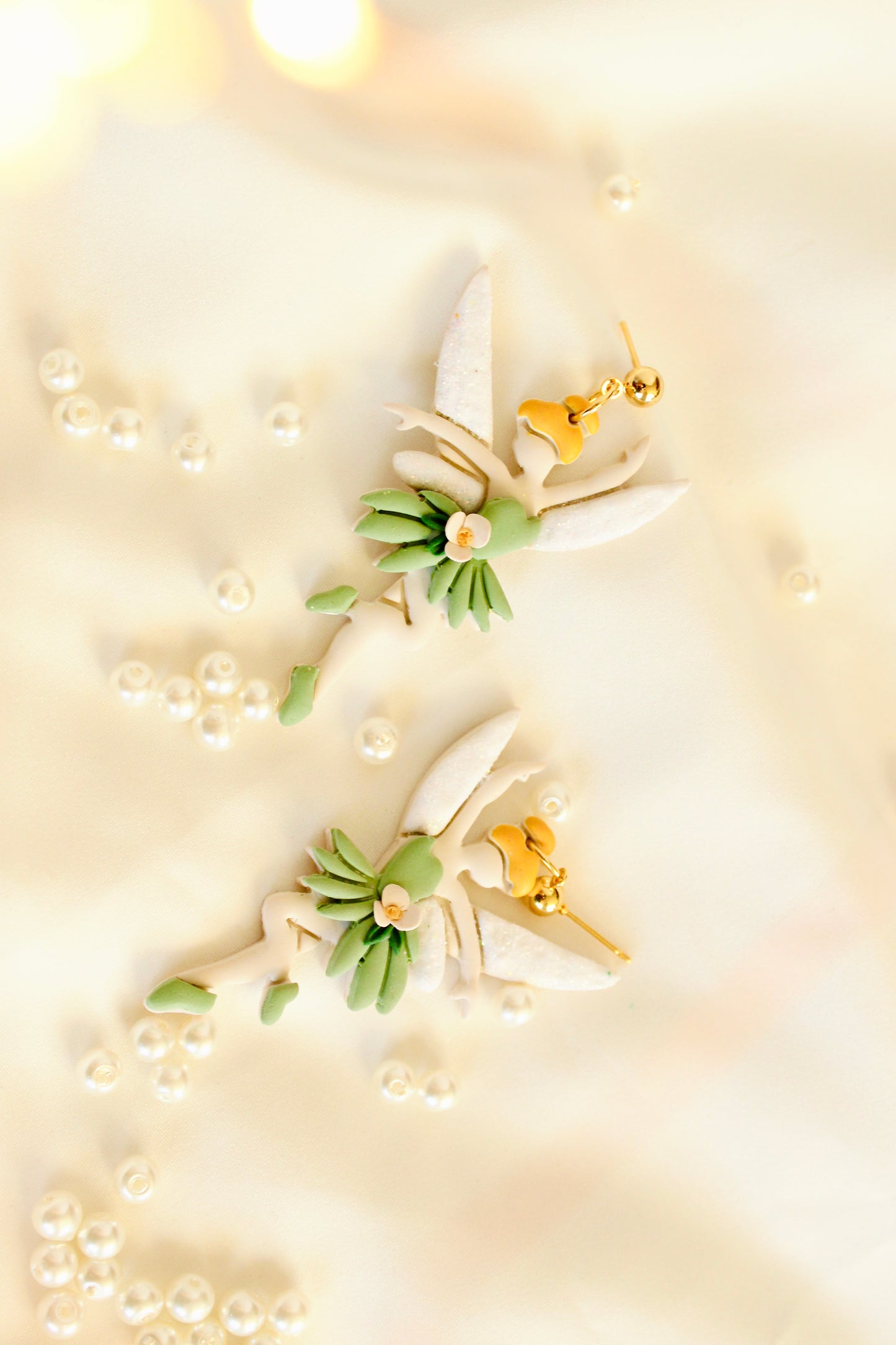 Neverland fairy ballerina earrings