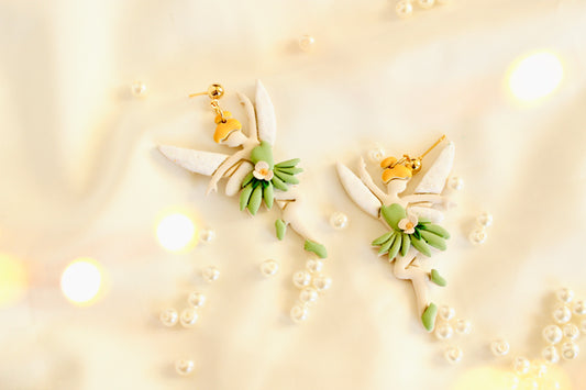 Neverland fairy ballerina earrings