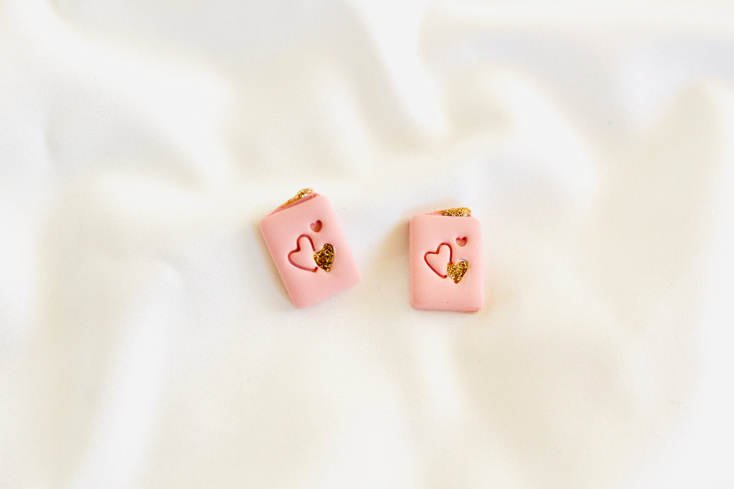 valentine stud earrings | heart stud | lovebook | double heart | cherry stud | puffy heart stud