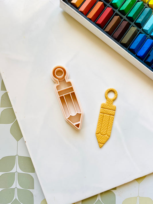 Pencil leather Keyring Cutter