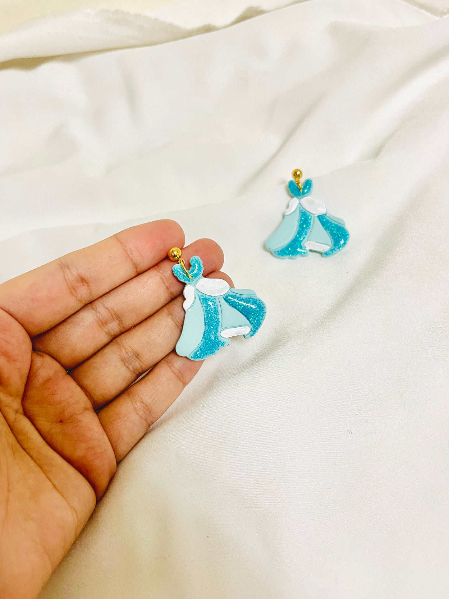 Cinderella  princess dress inspired earrings