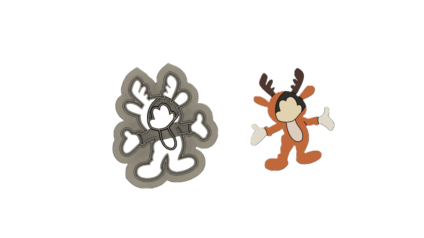 Micky reindeer costume cutter