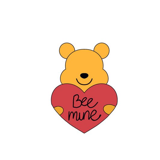 Honey bear with heart ( bmph1)