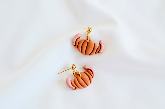 Cute alien pumpkin earrings