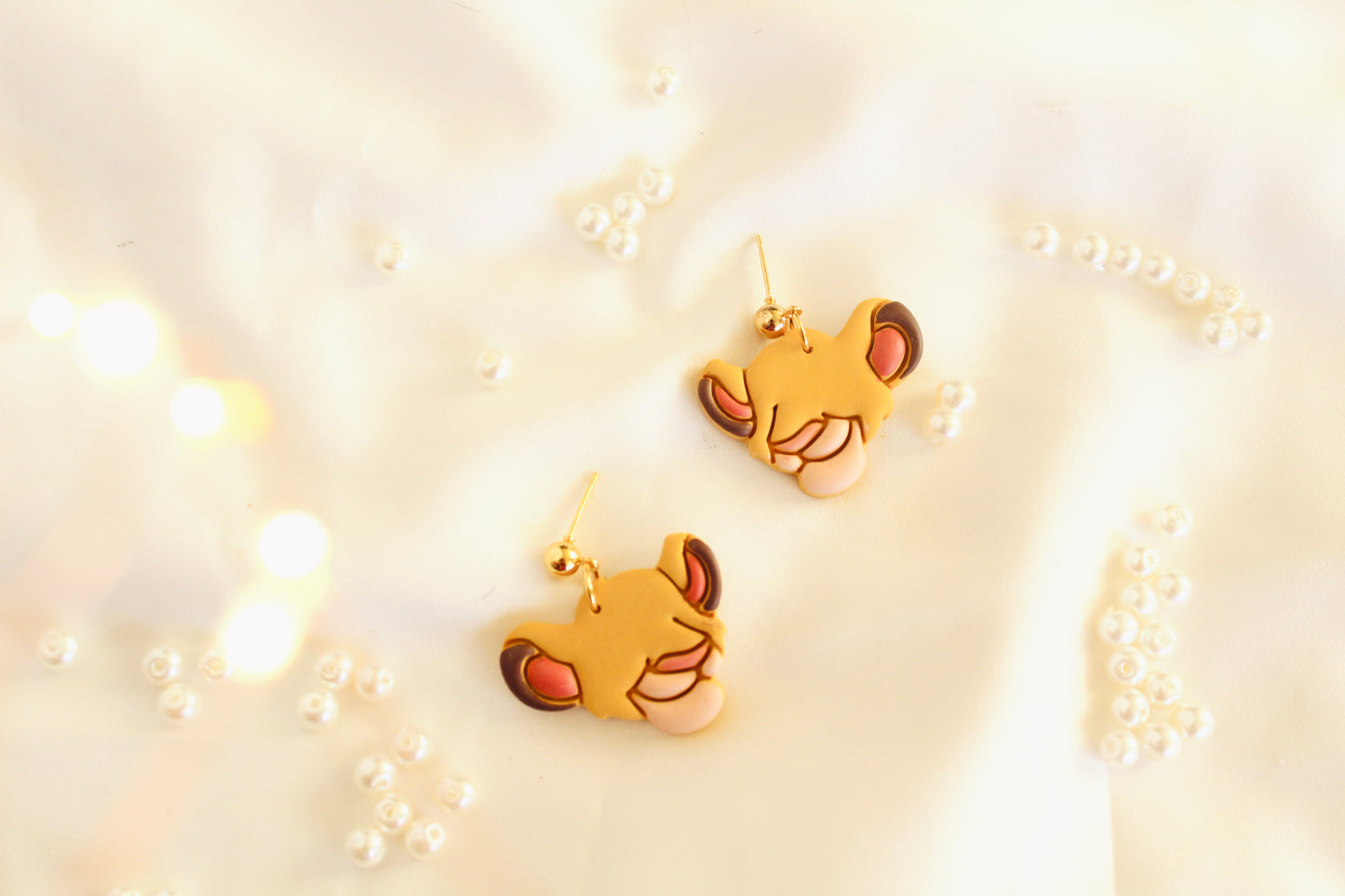 Little lion cub earrings