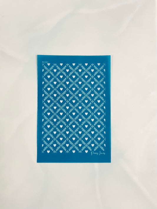 Heart pattern silkscreen #hsp102