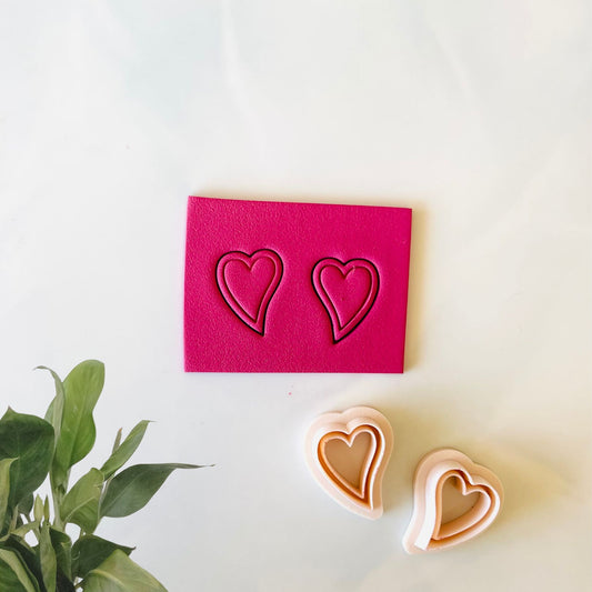 heart bubble embossed set | valentine heart cutter #hb2024