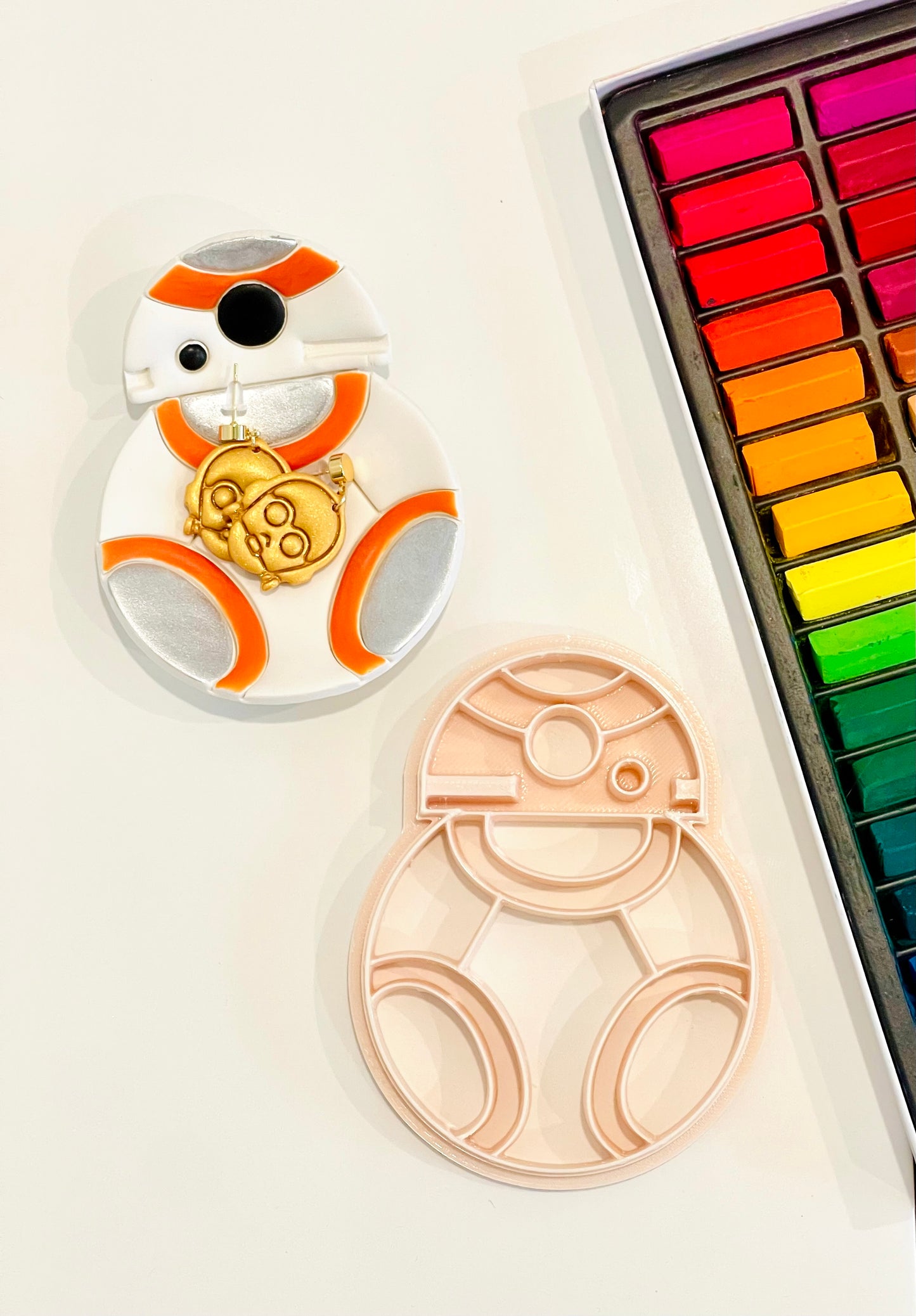 Orange droid trinket dish