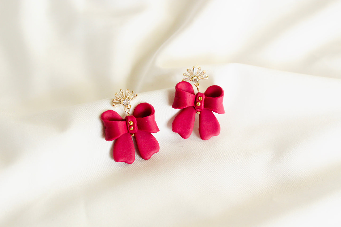 Elena bow earrings