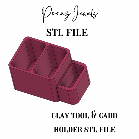 Card and clay tool organizer
