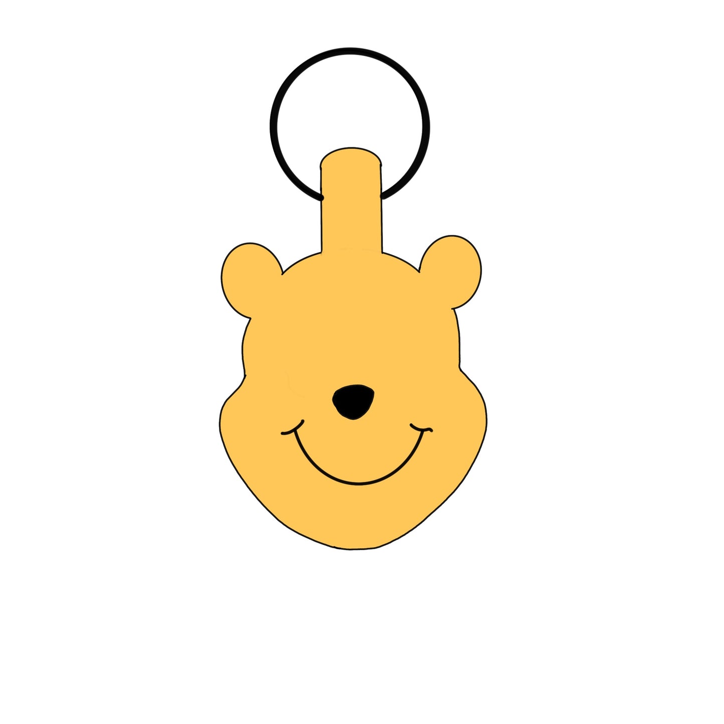 Pooh keychain cutter folding style cutter