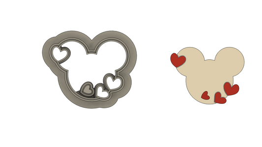 Mouse valentines heart cutter