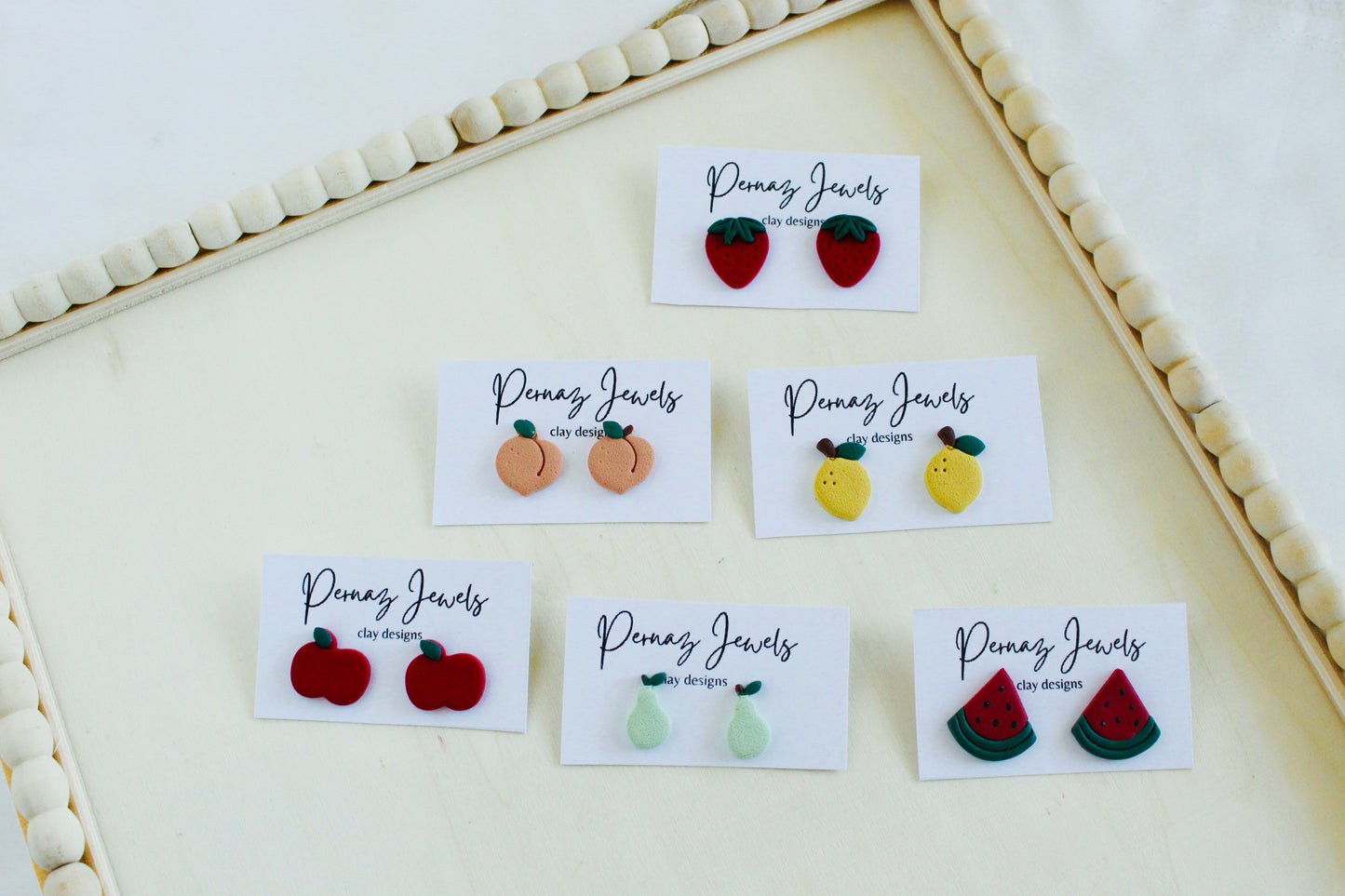 Fruit stud earrings | fruits summer stud