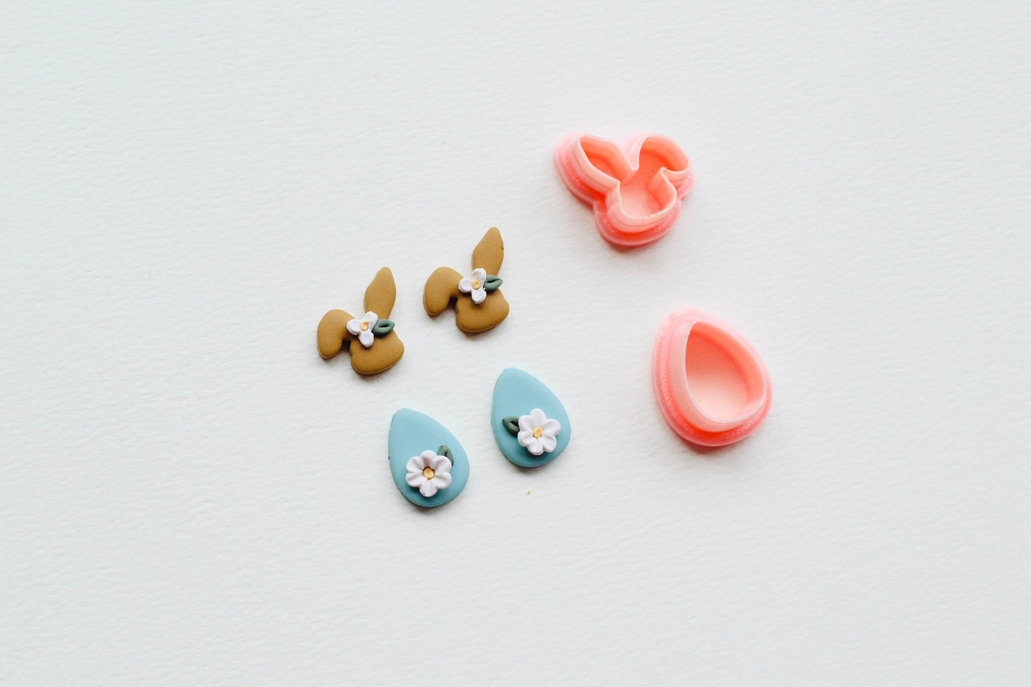 Easter bunny and egg stud set | Rabbit Clay Cutter | egg Clay Cutter | easter stud Cutters | Polymer Clay Earring Cutter