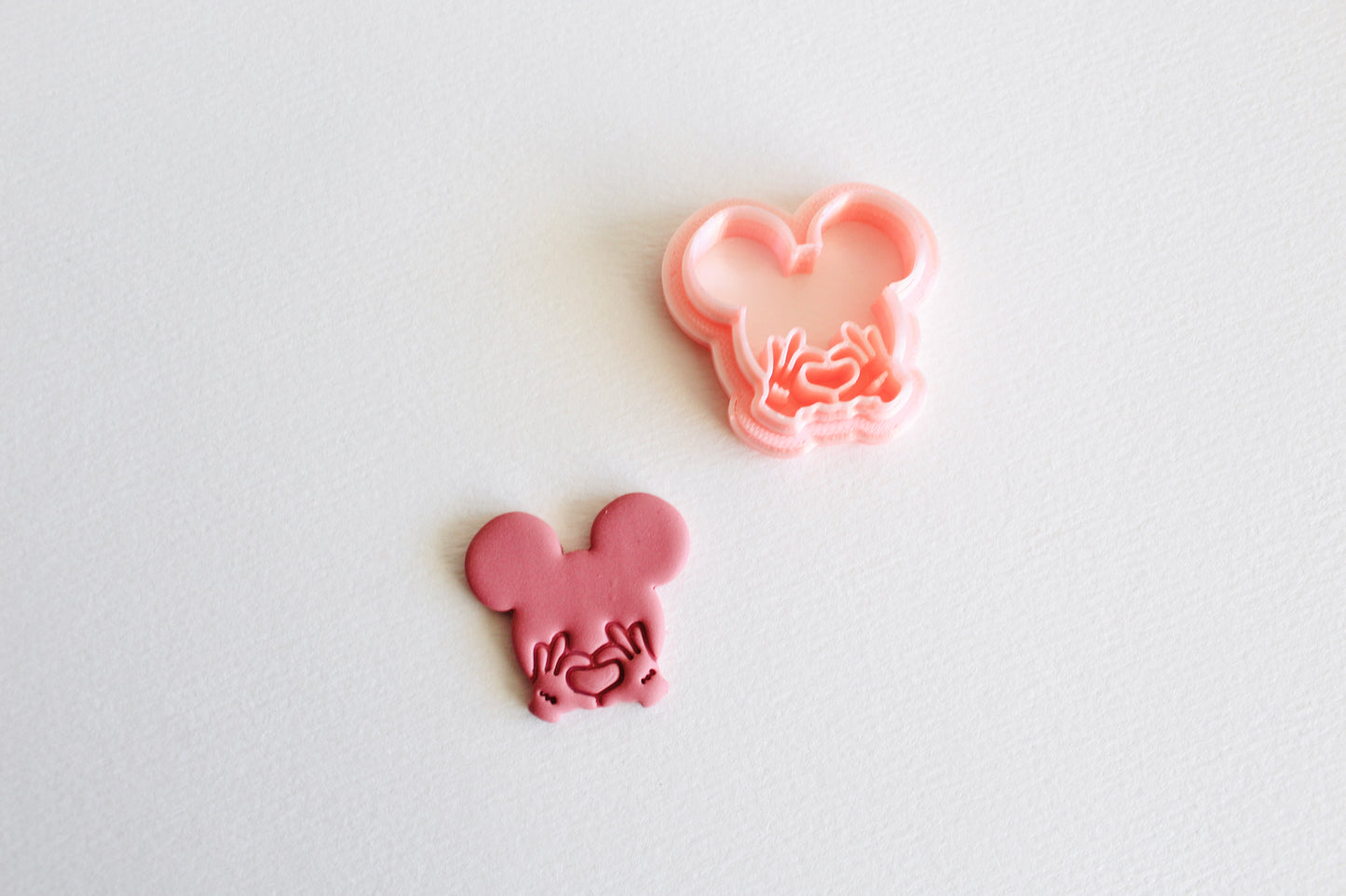 Mouse heart valentines cutters