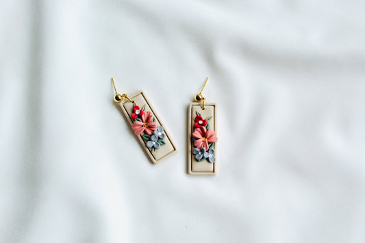 Floral Statement earrings for spring