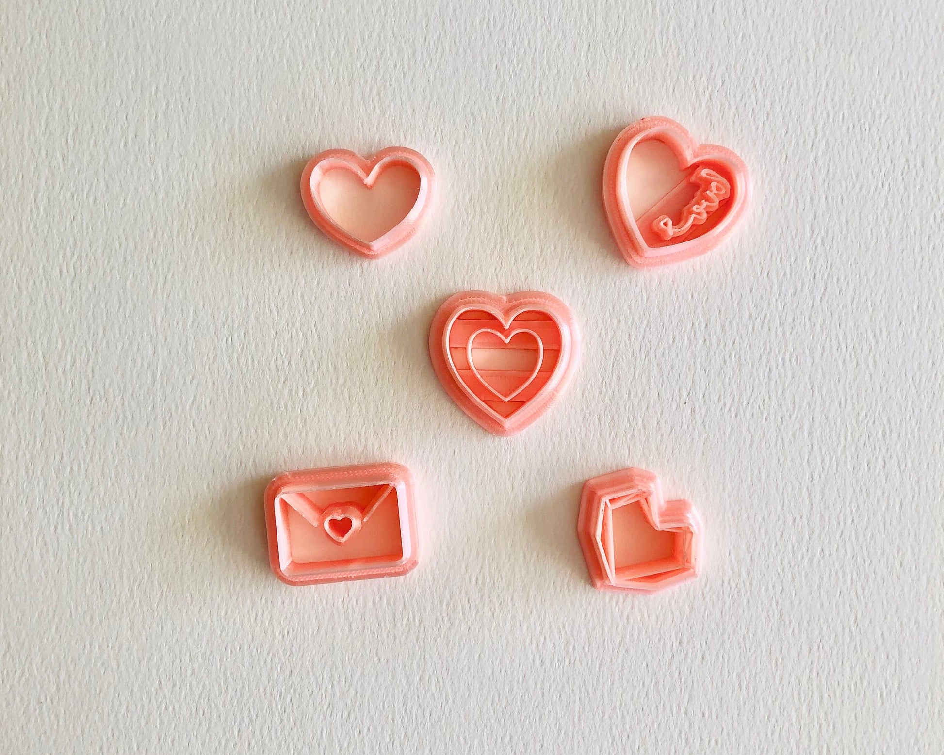 Valentine’s Day Clay Cutter Set, Polymer Clay Earring Cutter